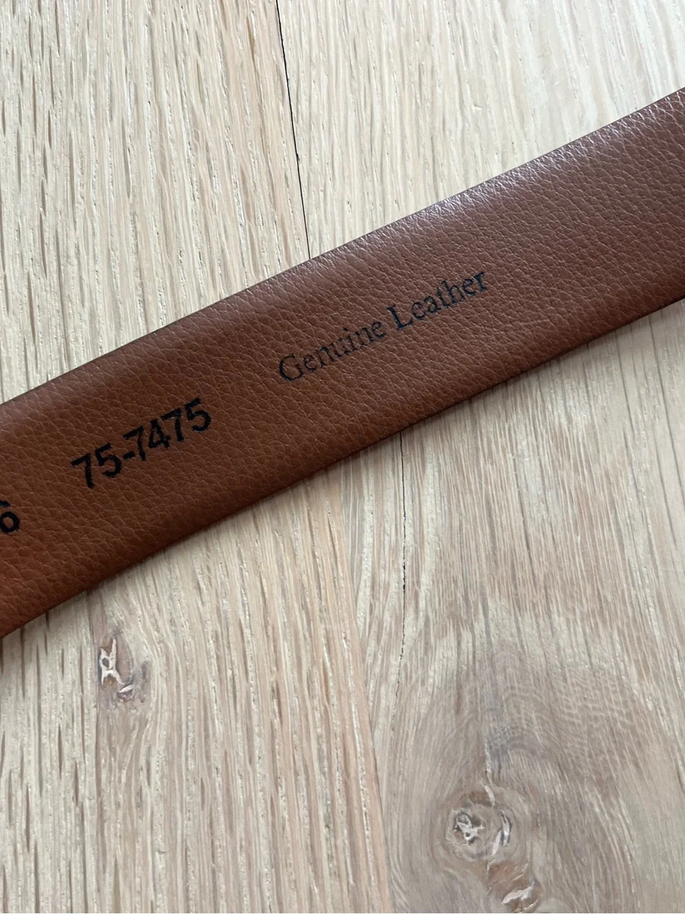 Johnston & Murphy Cognac Brown Perforated Leather Belt with Silver Buckle